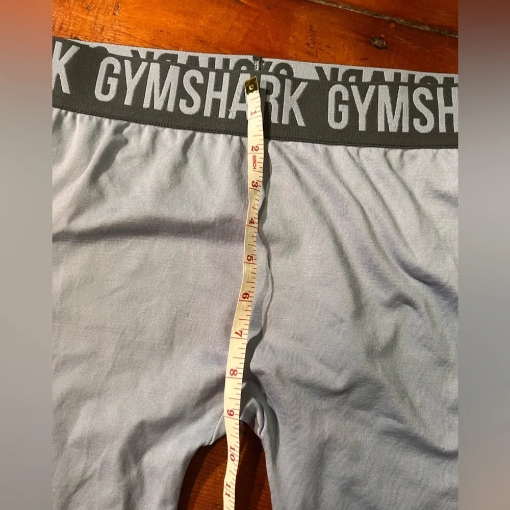 Gymshark Flex High-waisted Intense Steel Fit Leggings in Blue / Charcoal EUC